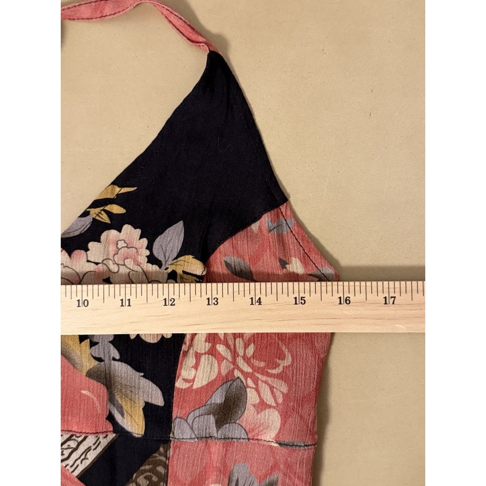 Free People Rae Halter Top Floral Stretch Boho Festival Women's Small New - Picture 11 of 13